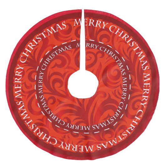 Merry-kerstrood design-patroon kerstboom rok (Voorkant)