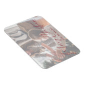Merry Kerstroodminimalistische foto Magnet Magneet (Rechterzijde)