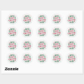 Merry KerstRound Stickers (Vel)
