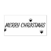 Merry KerstRubber Stamp Rubberstempel (Afrduk)