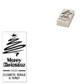 Merry KerstRubber Stamp Rubberstempel (Gestempeld)