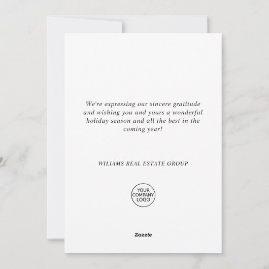 Merry Kerstry JOY Corporate Greeting Feestdagenkaart (Achterkant)