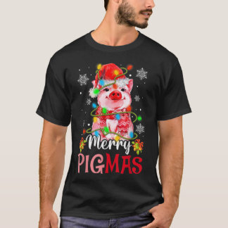 Merry Kerstry Pigmas Cute Pig Funny Xmas T-shirt
