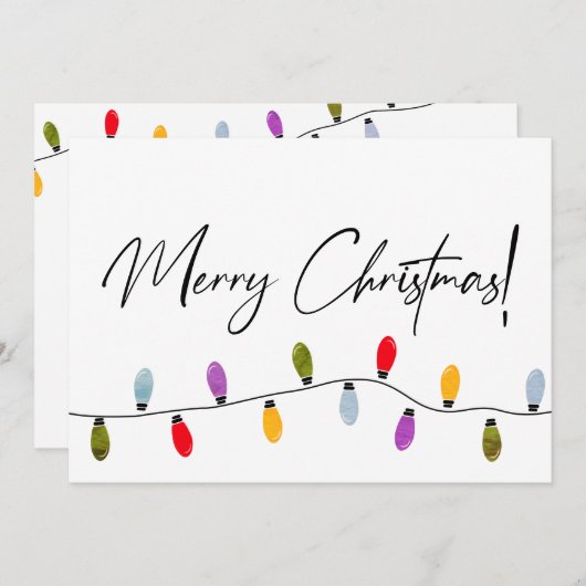 Merry kerstscript feestdagen, bedrijf (Voorkant / Achterkant)