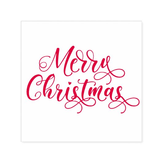 Merry KerstSelf Inking Rubber Stamp Zelfinktende Stempel (Design)