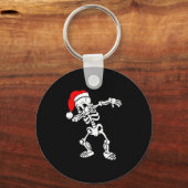 Merry Kerstskeleton Sweater Sleutelhanger (Voorkant)