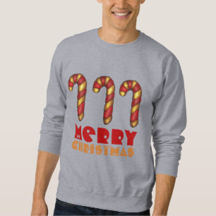 Merry Kerstsnoe Cane Ugly Holiday Sweater