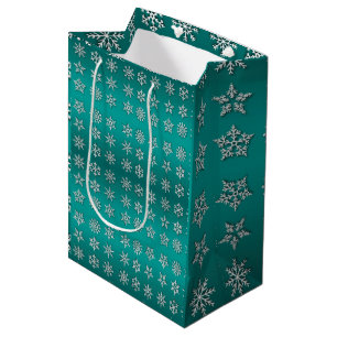 Merry Kerstsnowflake Medium Cadeauzakje