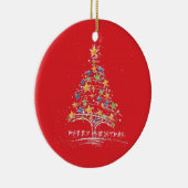 Merry KerstStarry Tree Ornament (Rechts)