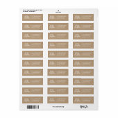 Merry kerststijlvol Script Return-adres Etiket (Full Sheet)