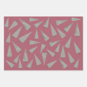 Merry Kerststooth Tree Pattern Wrapping Inpakpapier Vel (Voorkant 2)