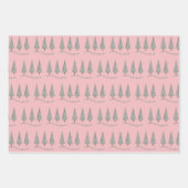 Merry Kerststooth Tree Pattern Wrapping Inpakpapier Vel (Voorkant)