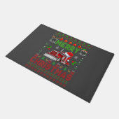 Merry KerstSweater Elf Reindeer Santa Trucker Deurmat (Schuin)