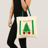 Merry kersttas tote bag (Voorkant (product))
