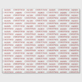 Merry kersttekstpatroon cadeaupapier (Vlak)