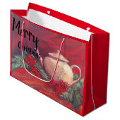 Merry kerstthee groot cadeauzakje (Voorkant Gekanteld)
