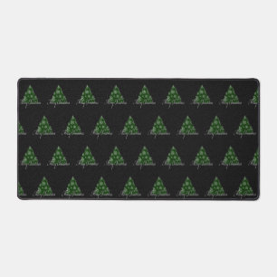 Merry Kersttree Pattern Holiday Green Bureaumat