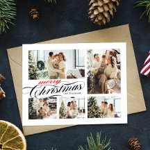 Merry KerstTypografie Foto Collage