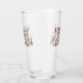 Merry Kersttypografie Glas (Links)