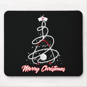 Merry Kerstverpleegster Shirt Yuletide Practitione Muismat