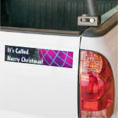 Merry Kerstversient Bumpersticker (Op Truck)