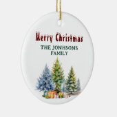 Merry Kerstversient Keramisch Ornament (Rechts)