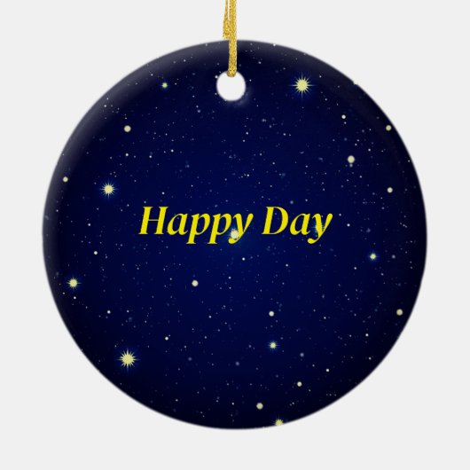 Merry Kerstversient Keramisch Ornament (Achterkant)