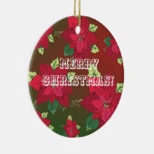 Merry Kerstversient Keramisch Ornament (Rechts)