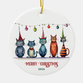 Merry Kerstversient Keramisch Ornament