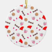 Merry Kerstversient Keramisch Ornament (Voorkant)