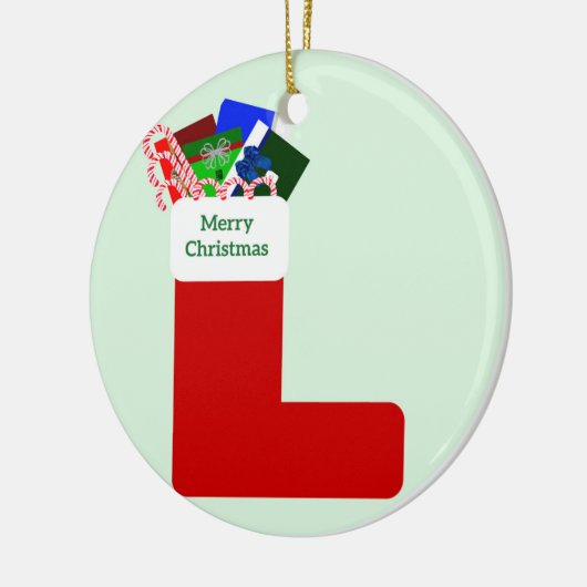 Merry Kerstversient Keramisch Ornament (Links)