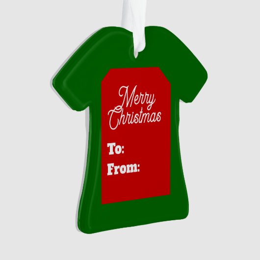 Merry Kerstversient Ornament (voorkant)