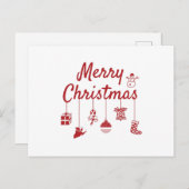 Merry Kerstversients Briefkaart (Voorkant / Achterkant)