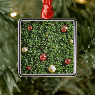 Merry Kerstversients Metalen Ornament