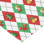 Merry Kerstversients Red Green Korte Tafelloper (Hoek)