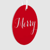 "Merry"-kerstversiering Ornament (voorkant)