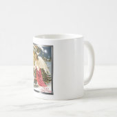 Merry kerstviage-kerstengel-design koffiemok (Voorkant rechts)