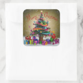 Merry kerstviare Sticker (Tas)