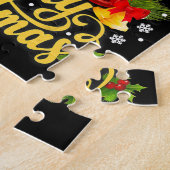 Merry Kerstwhippet mam Pap Xmas Legpuzzel (Zijkant)