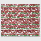 Merry KerstWinter Animal Thema Cadeaupapier (Vlak)