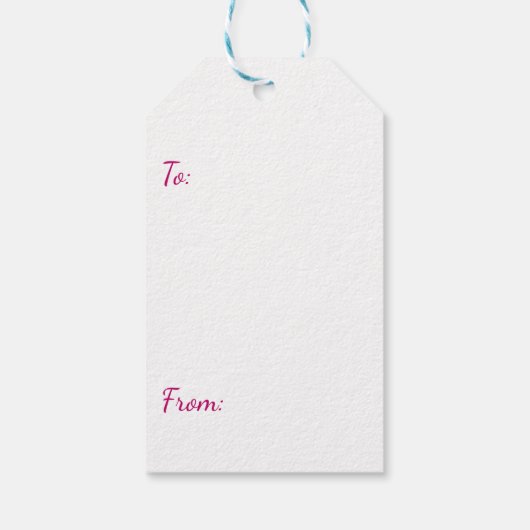 Merry KerstWinter Snowflake Pattern Cadeaulabel (Achterkant)