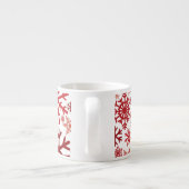 Merry KerstWinter Snowflake Pattern Espresso Kop (Achterkant)