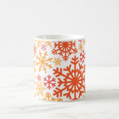 Merry KerstWinter Snowflake Pattern Koffiemok (Center)