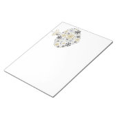 Merry KerstWinter Snowflake Pattern Notitieblok (Schuin)