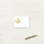 Merry KerstWinter Snowflake Pattern Post-it® Notes (Op bureau)