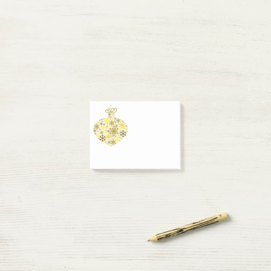 Merry KerstWinter Snowflake Pattern Post-it® Notes (Op bureau)
