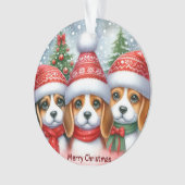 Merry KerstYorki Ornament (voorkant)