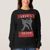 Merry Kickmas Karate M Ial S Ugly KerstSweate Trui (Voorkant)