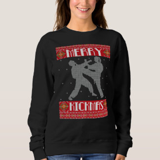 Merry Kickmas Karate M Ial S Ugly KerstSweate Trui
