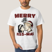 Merry Kiss-Mas Christmas T-shirt (Devant)
